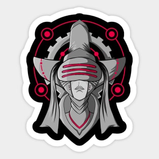 Cyber Shaman Illustration Sticker